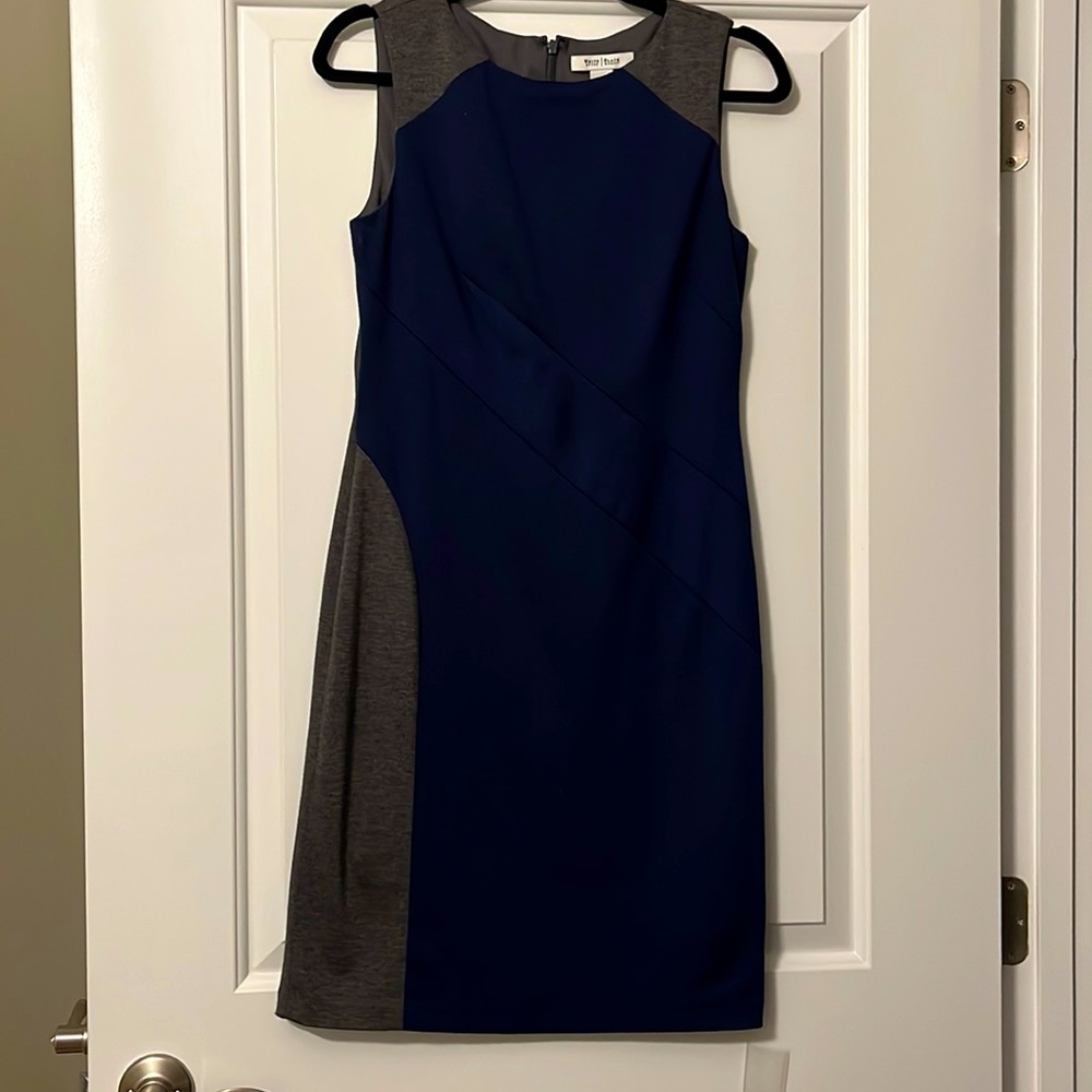 Navy sleeveless dress